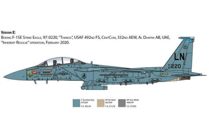Model Kit letadlo 2803 - F-15E Strike Eagle (1:48)