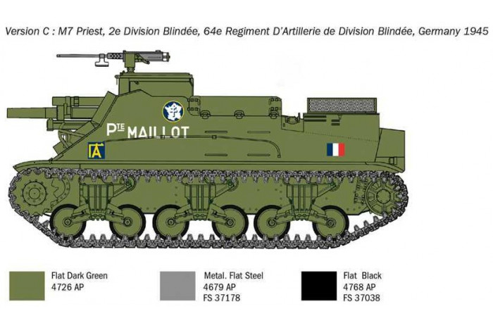 Model Kit tank 6580 - M7 Priest (1:35)