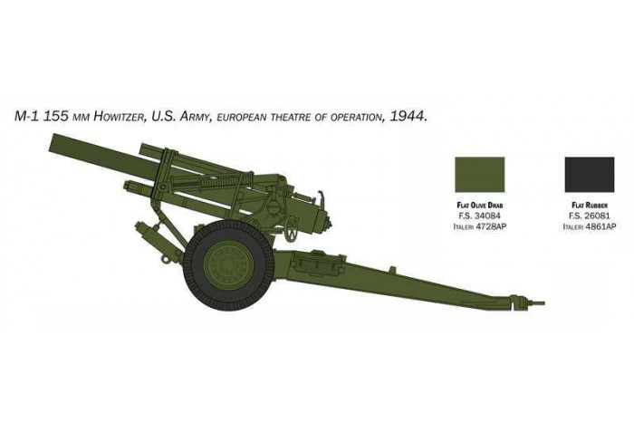 Model Kit military 6581 - M1 155mm Howitzer (1:35)