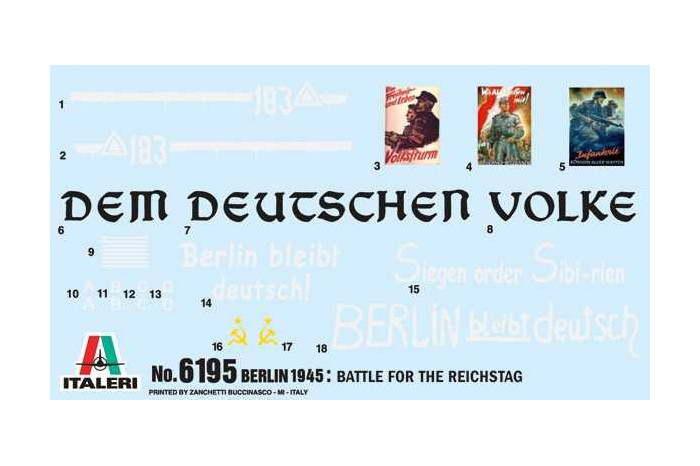 Model Kit diorama 6195 - Berlin 1945: Battle for the Reichstag (1:72)