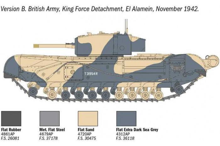 Model Kit tank 7083 - Churchill Mk. III (1:72)