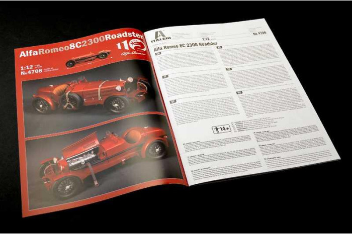 Model Kit auto 4708 - Alfa Romeo 8C 2300 Roadster (1:12)