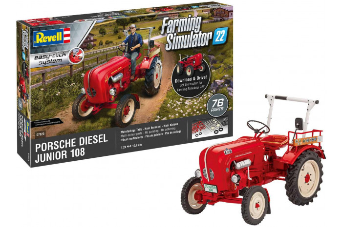 EasyClick traktor 07823 - Porsche Junior 108 (Farming Simulator Edition) (1:24)