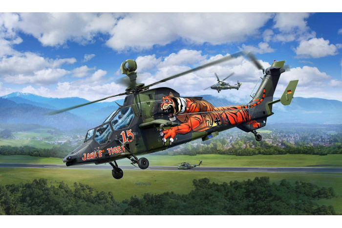 Plastic ModelKit vrtulník 03839 - Eurocopter Tiger - "15 Years Tiger" (1:72)