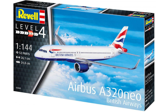 Plastic ModelKit letadlo 03840 - Airbus A320 neo British Airways (1:144)