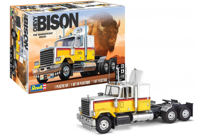 Plastic ModelKit MONOGRAM truck 7471 - Chevy Bison Semi Truck (1:32)
