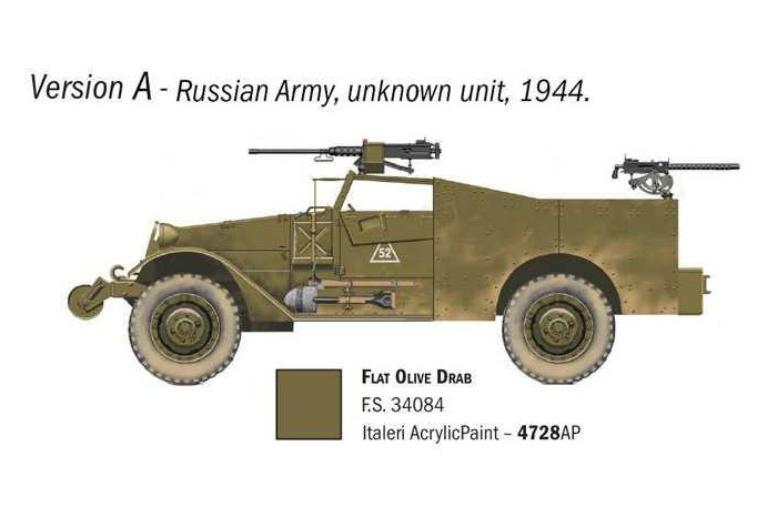 Model Kit military 7063 - M3A1 Scout Car (1:72)