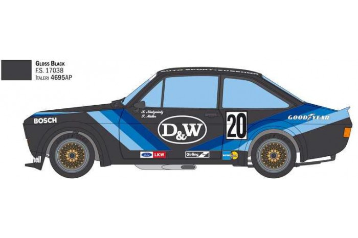 Model Kit auto 3664 - Ford Escort Zakspeed Gr. 2 (1:24)