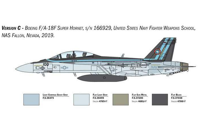 Model Kit letadlo 2823 - F/A-18F Hornet U.S. Navy Special Colors (1:48)