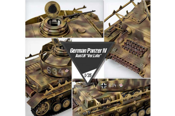 Model Kit tank 13528 - German Panzer IV Ausf.H "Ver.Late" (1:35)