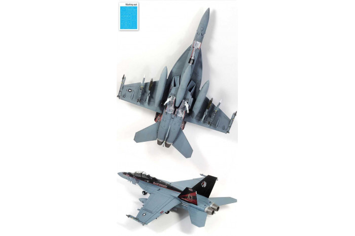 Model Kit letadlo 12577 - USN F/A-18F "VFA-154 Black Knight" (1:72)
