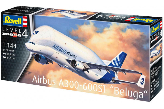 Plastic ModelKit letadlo 03817 - Airbus A300-600ST "Beluga" (1:144)