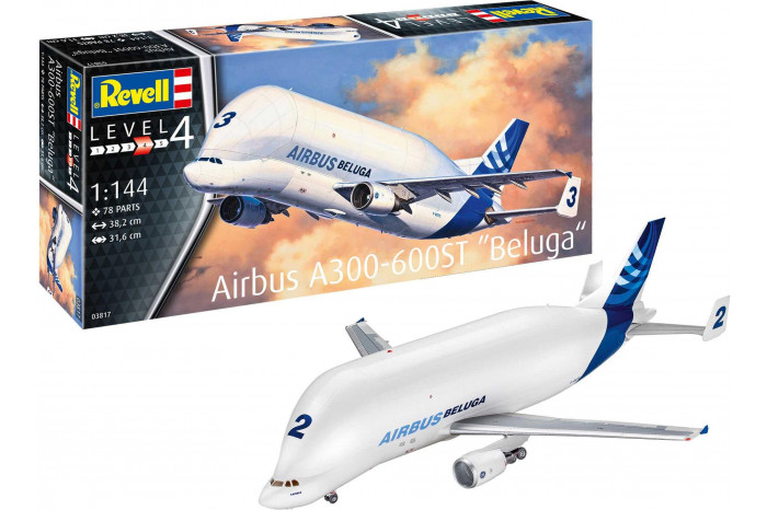Plastic ModelKit letadlo 03817 - Airbus A300-600ST "Beluga" (1:144)