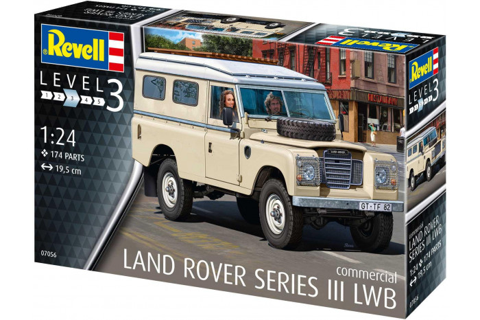Plastic ModelKit auto 07056 - Land Rover Series III LWB (commercial) (1:24)