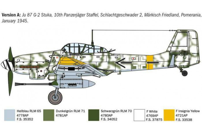 Model Kit letadlo 1466 - Ju-87 G-2 Kanonenvogel (1:72)