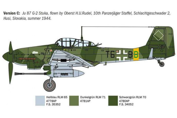 Model Kit letadlo 1466 - Ju-87 G-2 Kanonenvogel (1:72)