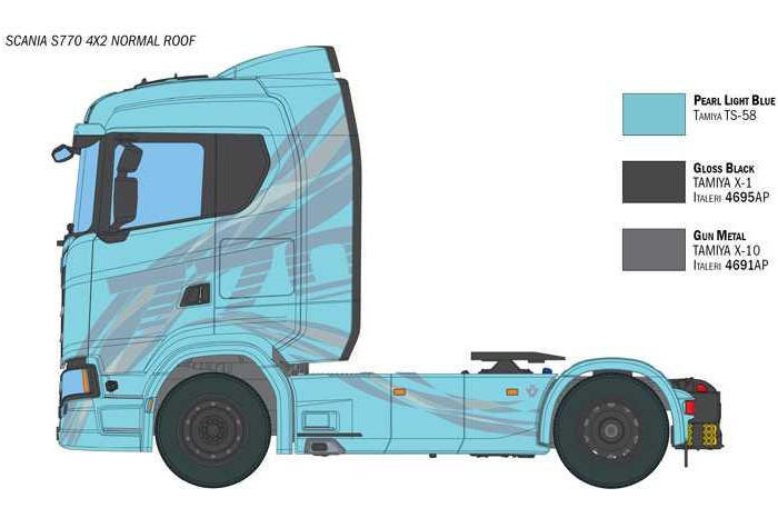Model Kit truck 3961 - Scania 770 4x2 Normal Roof (1:24)