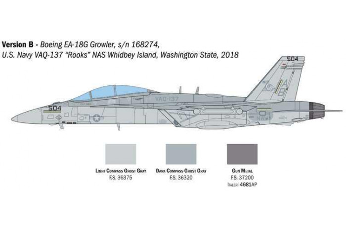Model Kit letadlo 2824 - EA-18G Growler. (1:48)