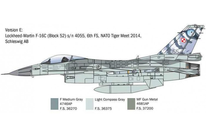 Model Kit letadlo 2825 - F-16C Fighting Falcon (1:48)
