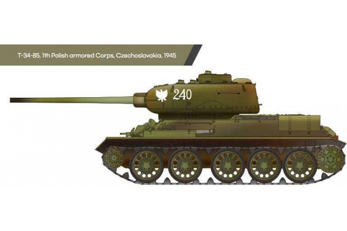 Model Kit tank 13421 - Soviet Medium Tank T-34-85 (1:72)