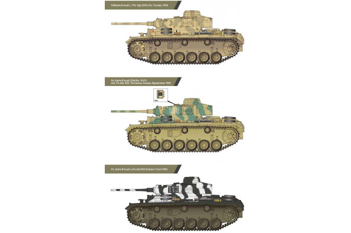 Model Kit military 13545 - German Panzer III Ausf.L "Battle of Kursk" (1:35)