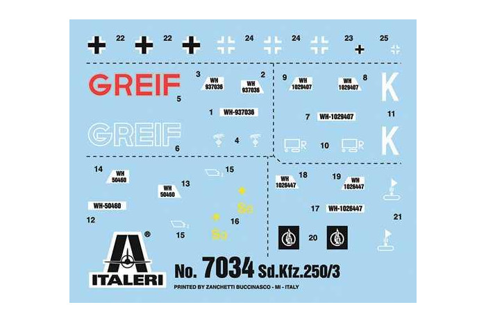 Model Kit military 7034 - Sd. Kfz. 250/3 (1:72)