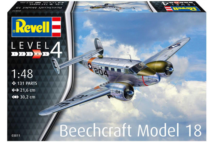 Plastic ModelKit letadlo 03811 - Beechcraft Model 18 (1:48)