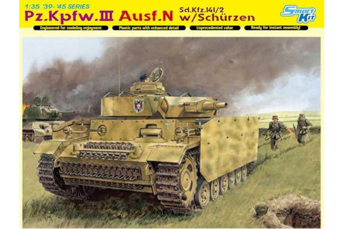 Model Kit tank 6474 - Pz.Kpfw.III Ausf.N w/SCHÜRZEN (SMART KIT) (1:35)