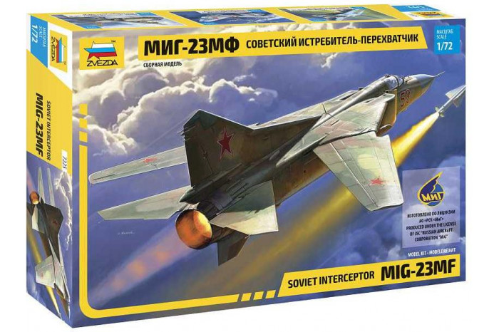 Model kit letadlo 7225 - MIG-23 MF Soviet Interceptor (1:72)