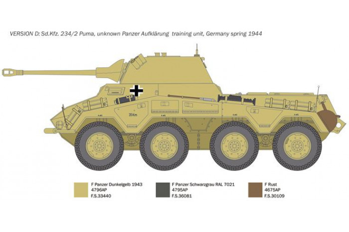 Model Kit military 6572 - Sd. Kfz.234/2 Puma (1:35)
