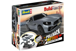 Build 'n Race auto 23152 - Mercedes-AMG GT R (šedý) (1:43)