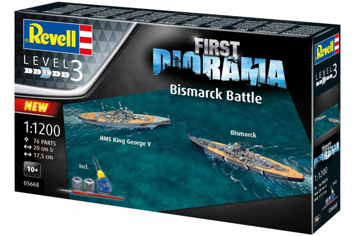 Gift-Set lodě 05668 - Bismarck Battle (1:1200)