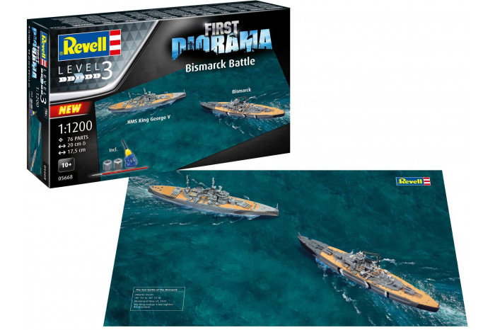 Gift-Set lodě 05668 - Bismarck Battle (1:1200)
