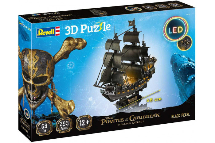 3D Puzzle REVELL 00155 - Black Pearl (LED Edition)