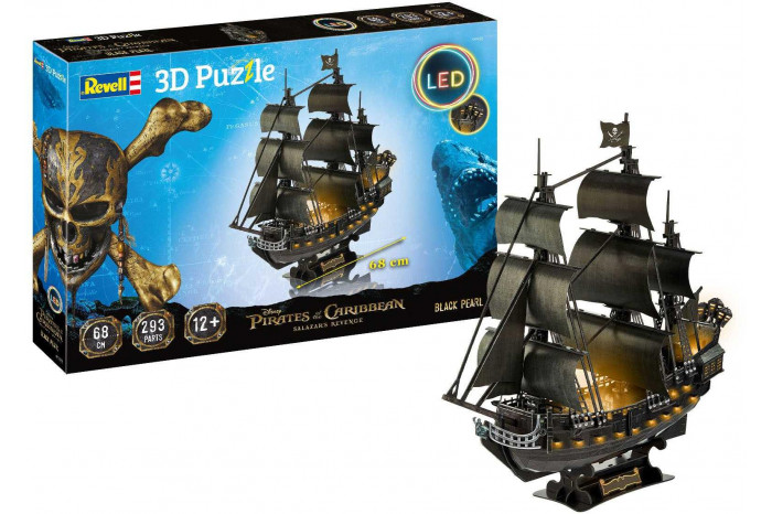 3D Puzzle REVELL 00155 - Black Pearl (LED Edition)