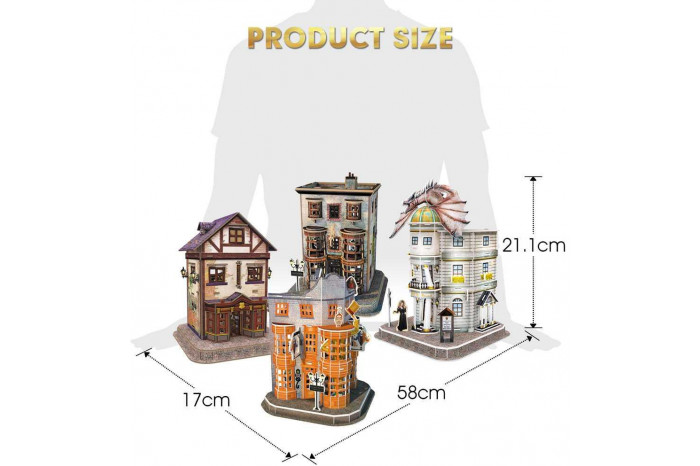 3D Puzzle REVELL 00304 - Harry Potter Diagon Alley Set