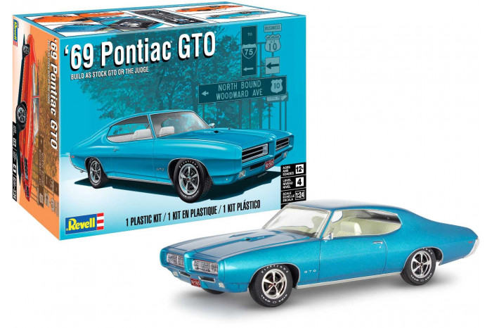 Plastic ModelKit MONOGRAM auto 4530 - 69 Pontiac GTO "The Judge" 2N1 (1:24)