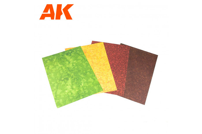 Farebné hárky na výrobu listov (Punching Leaves Sheets Set) - 8147