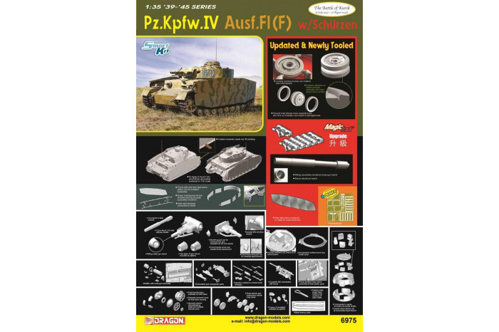 Model Kit military 6975 - Pz.IV Ausf.F1(F) w/SCHURZEN (1:35)