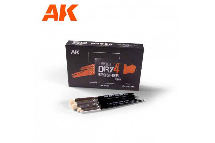 4 DRY BRUSHES SET - 9300