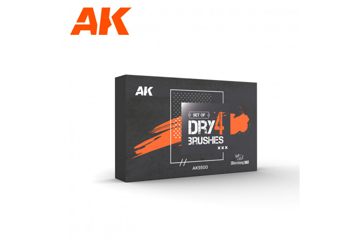4 DRY BRUSHES SET - 9300
