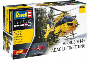 Plastic ModelKit vrtulník 04969 - H145 "ADAC/REGA" (1:32)