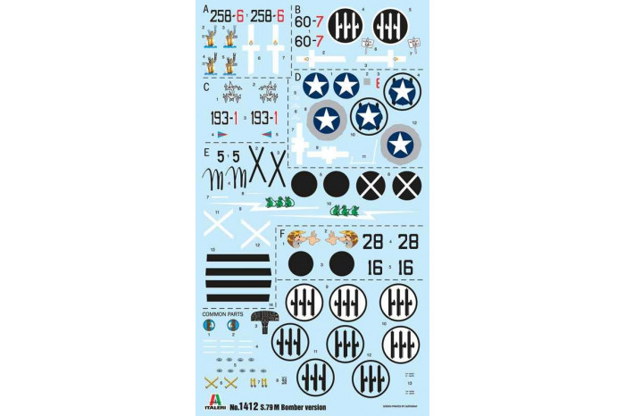 Model Kit letadlo 1412 - SM-79 Sparviero Bomber edition (1:72)
