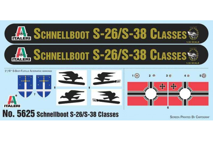 Model Kit loď 5625 - SCHNELLBOOT S-26/S-38 (1:35)