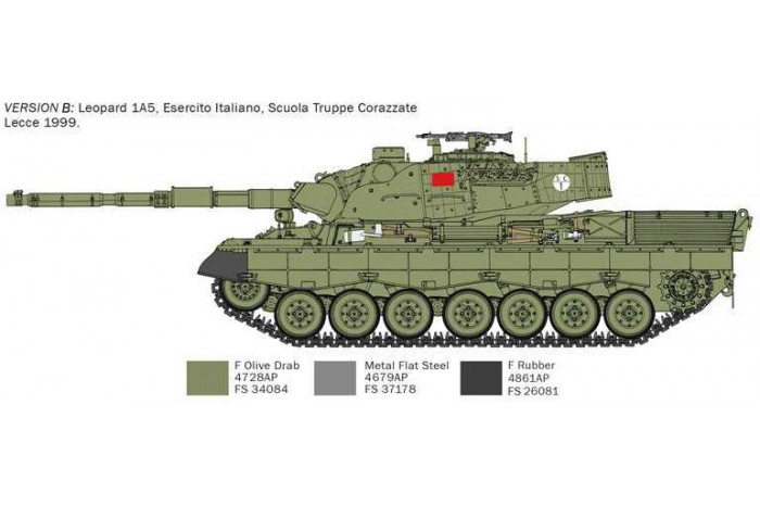 Model Kit tank 6481 - LEOPARD 1 A5 (1:35)