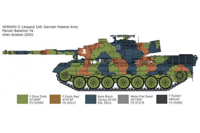 Model Kit tank 6481 - LEOPARD 1 A5 (1:35)