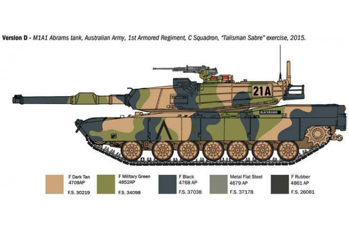 Model Kit tank 6596 - M1A1/A2 Abrams (1:35)