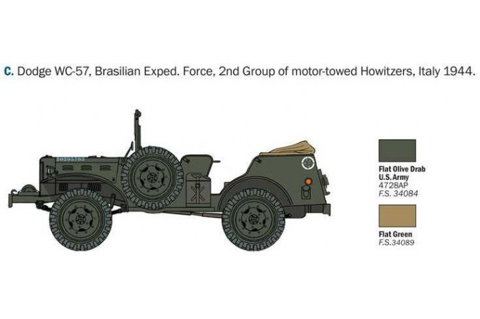 Model Kit military 0228 - Dodge WC56 Command Car (1:35)