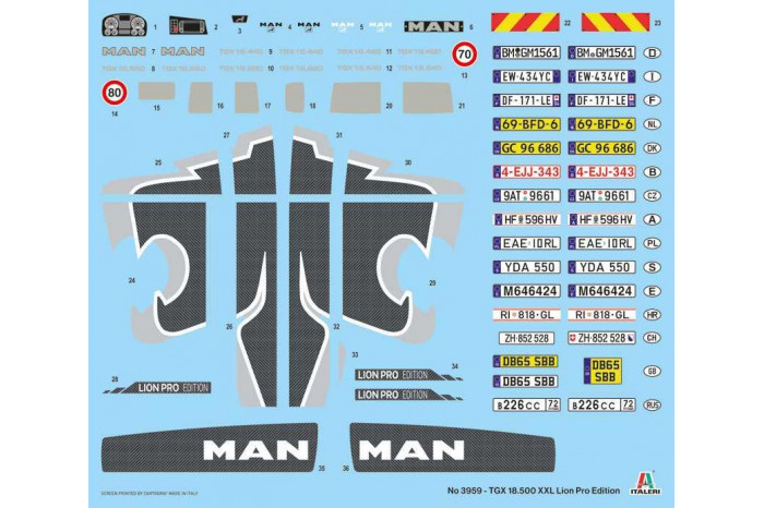 Model Kit truck 3959 - MAN TGX XXL D38 (1:24)
