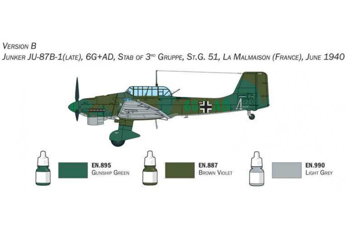 Model Set letadlo 72010 - Junker Ju-87B Stuka (1:72)